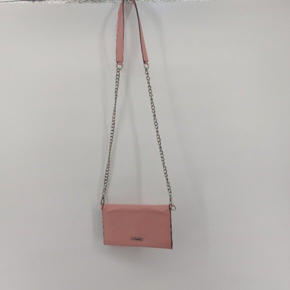 REBECCA MINKOFF Pink Love In Charge Chain Crossbody Organizer Wallet - Picture 3 of 8